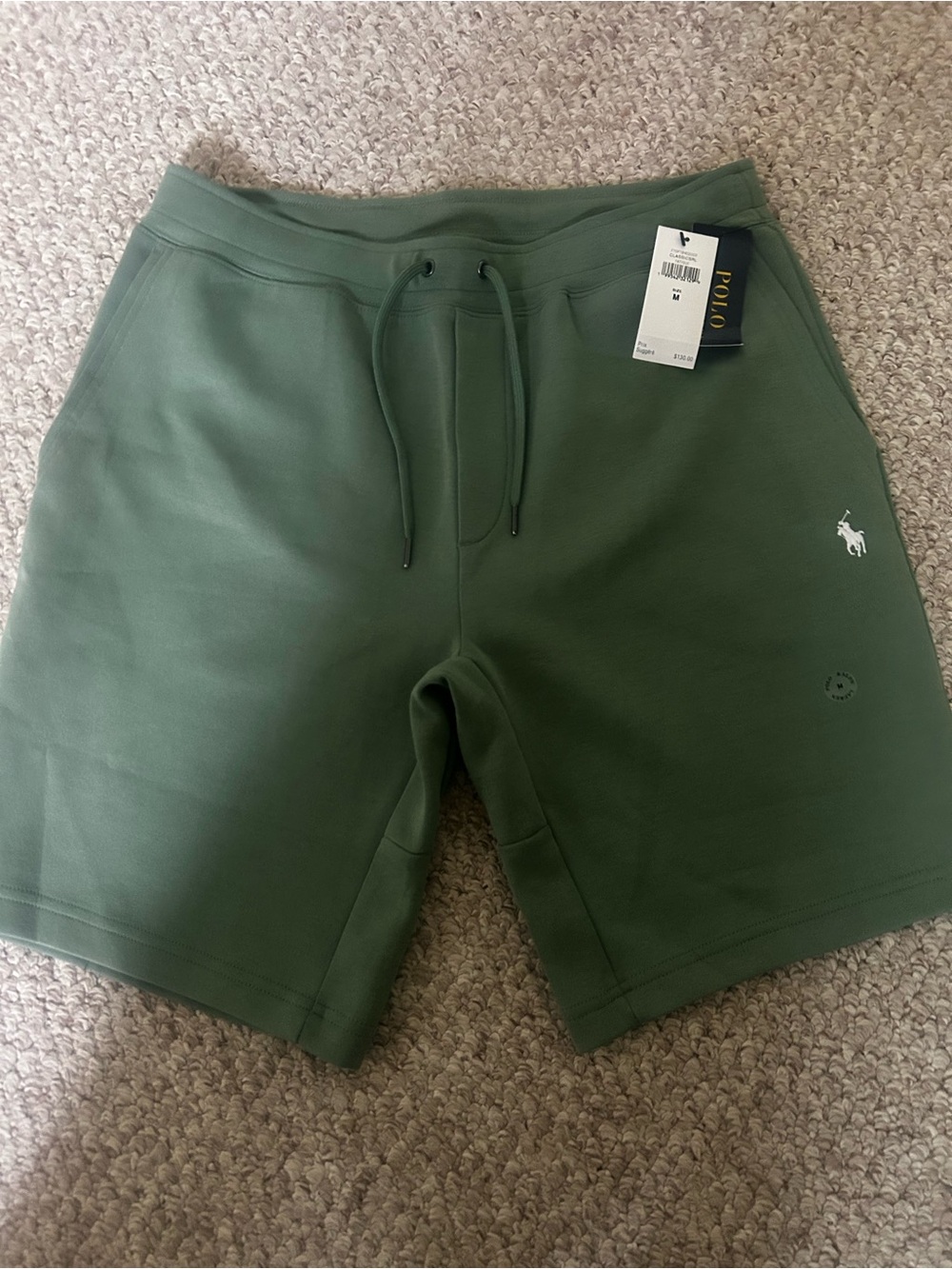 New Polo Ralph Lauren Men’s Olive Green Tech Shorts